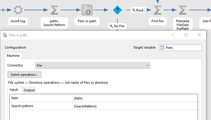 File System Connector - Input Variables